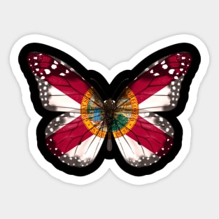 Florida Flag Butterfly - Gift for Floridian From Florida FL Sticker